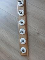 Kapstokje! 60 cm lang 8.30 breed eikenhout met porselein en, Ophalen of Verzenden, Zo goed als nieuw, Eikenhout, 70 tot 120 cm