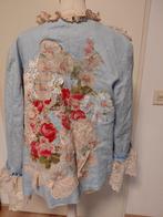 restyled upcycled boho linnen colbert, Kleding | Dames, Promiss, Blauw, Maat 46/48 (XL) of groter, Ophalen of Verzenden