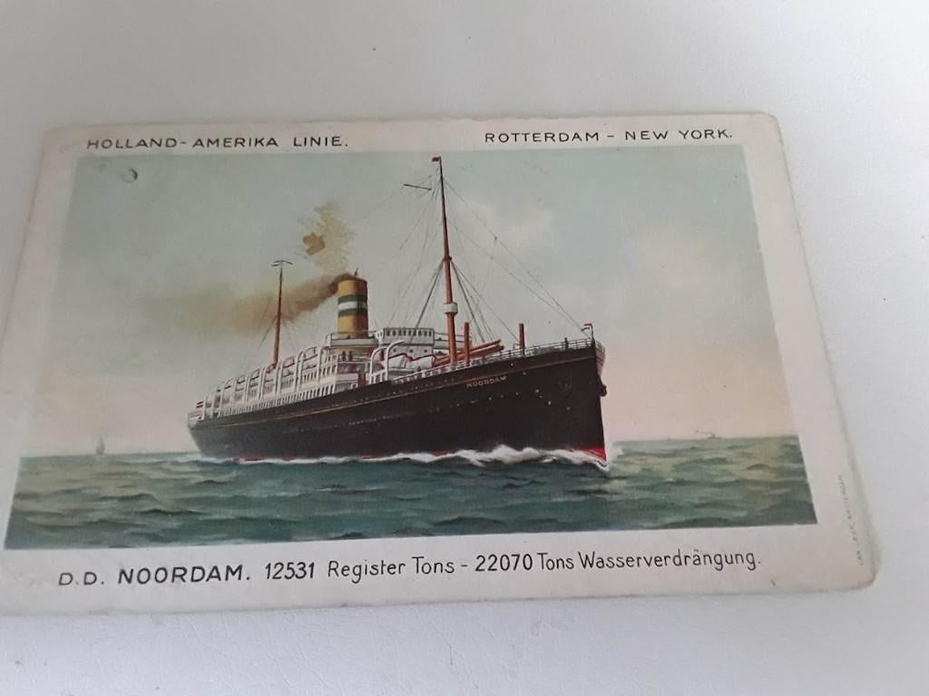ansichtkaart Holland Amerika Linie, Ophalen of Verzenden, Kaart, Foto of Prent