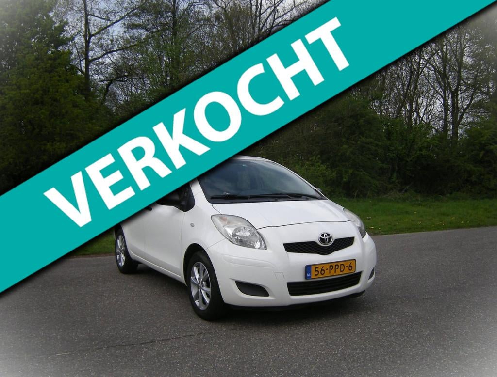Toyota Yaris 1.3 VVTi Comfort . 5 Deurs . Airco . LMV . Acht, Voorwielaandrijving, Euro 5, Stof, Zwart