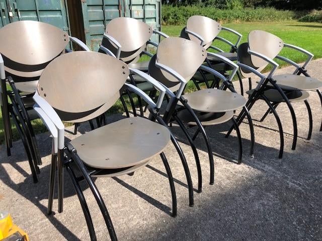 15 stuks design stoelen Merk Vepa, Huis en Inrichting, Stoelen, Ophalen, Gebruikt, Stof, Vijf, Zes of meer stoelen