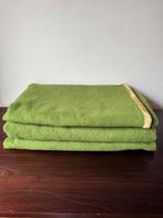 Donker Groen Vintage Wollen Woondeken, Deken, Plaid, Ophalen of Verzenden