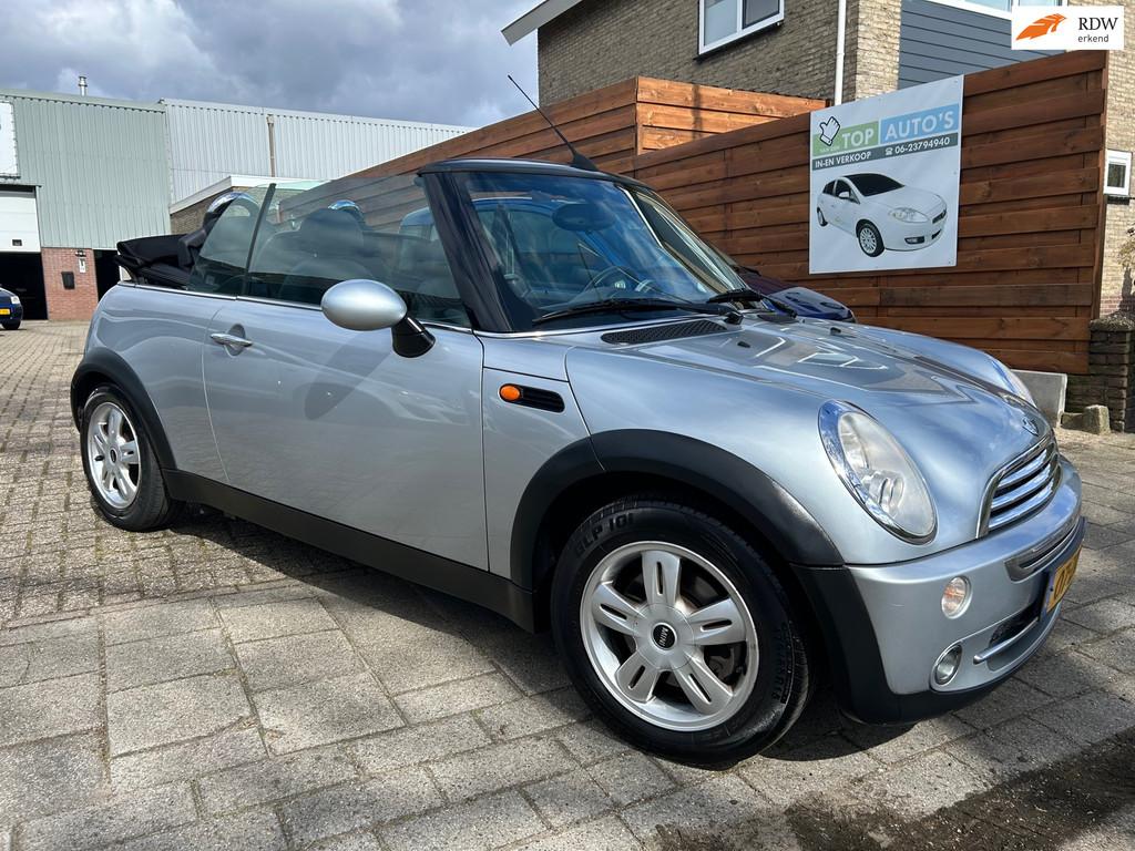 Mini Mini Cabrio 1.6 Cooper Pepper zeer nette staat!, Auto's, Mini, Bedrijf, Te koop, Cabrio, ABS, Airbags, Airconditioning, Boordcomputer