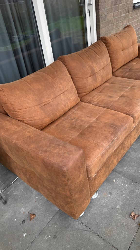 Bank, Huis en Inrichting, Banken | Bankstellen, Ophalen, Gebruikt, 150 tot 200 cm, Driepersoons