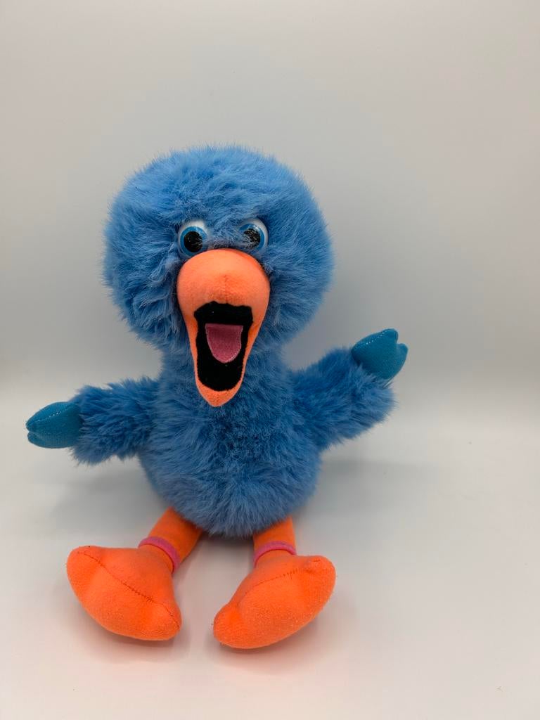 Pino Sesamstraat knuffel - Blauwe vogel pluche, Kinderen en Baby's, Speelgoed | Knuffels en Pluche, Gebruikt, Overige merken, Overige karakters