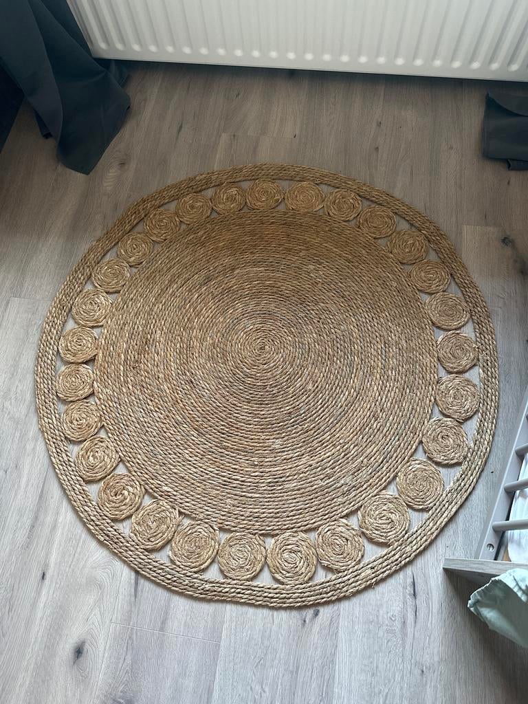 Mooi rond jute kleed van Xenos, 100 tot 150 cm, Beige, Rond, Ophalen of Verzenden