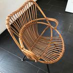 Jaren 60 rohe noordwolde rotan stoel,, Huis en Inrichting, Fauteuils, Ophalen, Zo goed als nieuw, 50 tot 75 cm