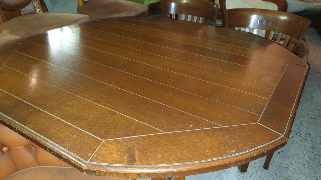 Jugendstil eetkamer tafel, Antiek en Kunst, Ophalen