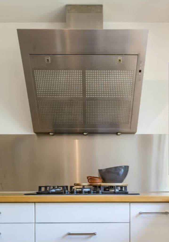 Bosch Afzuigkap - RVS, Witgoed en Apparatuur, Afzuigkappen, Zo goed als nieuw, Wandschouwkap, 200 tot 400 m³ per uur, Ophalen