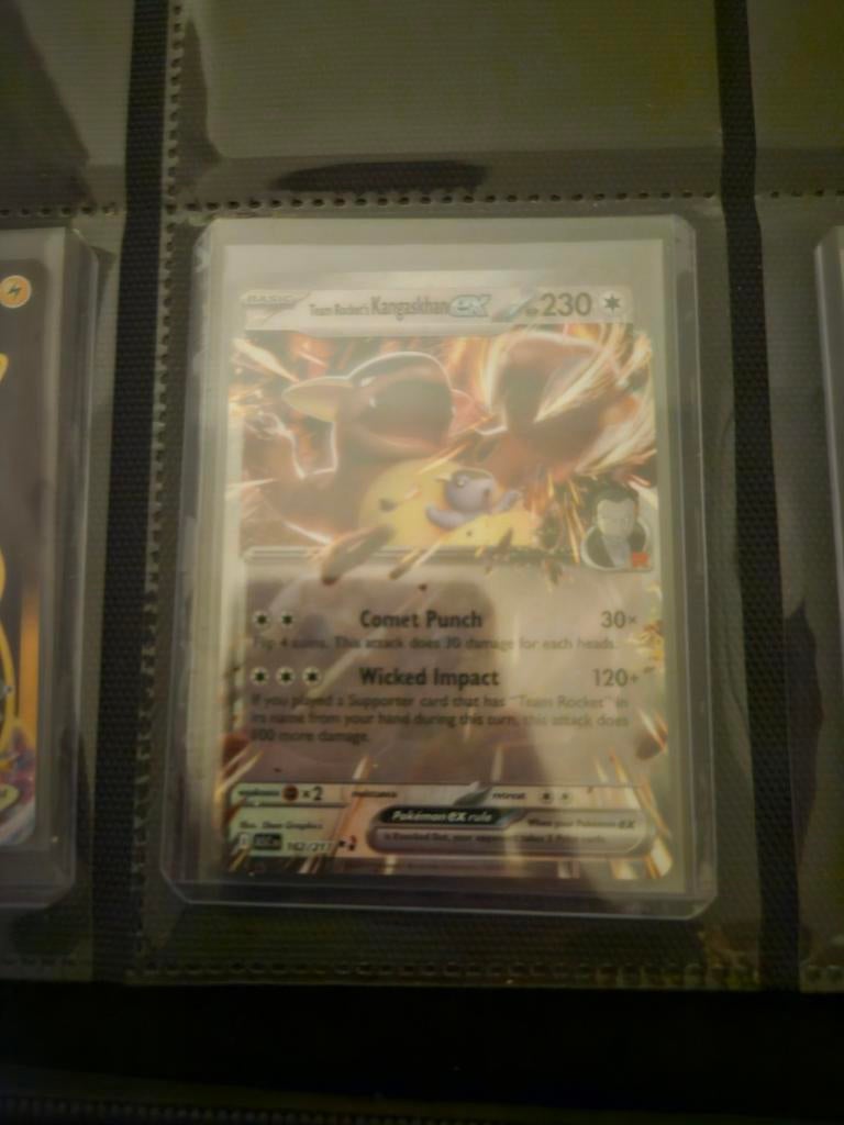 Pokemon Team Rocket's Kangaskhan ex 162/217 Ascended Heroes, Ophalen of Verzenden, Zo goed als nieuw, Losse kaart, Foil