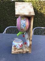 Uniek Theepot Vogelhuisje - Handgemaakt en Kleurrijk, Tuin en Terras, Ophalen of Verzenden, Nieuw