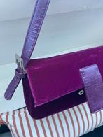 Leuke clutsch !!Paars fluweel!, Sieraden, Tassen en Uiterlijk, Tassen | Damestassen, Ophalen of Verzenden, Zo goed als nieuw, Paars