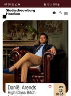 3x tickets Daniel Arends Haarlem 16 April, Drie personen of meer, April
