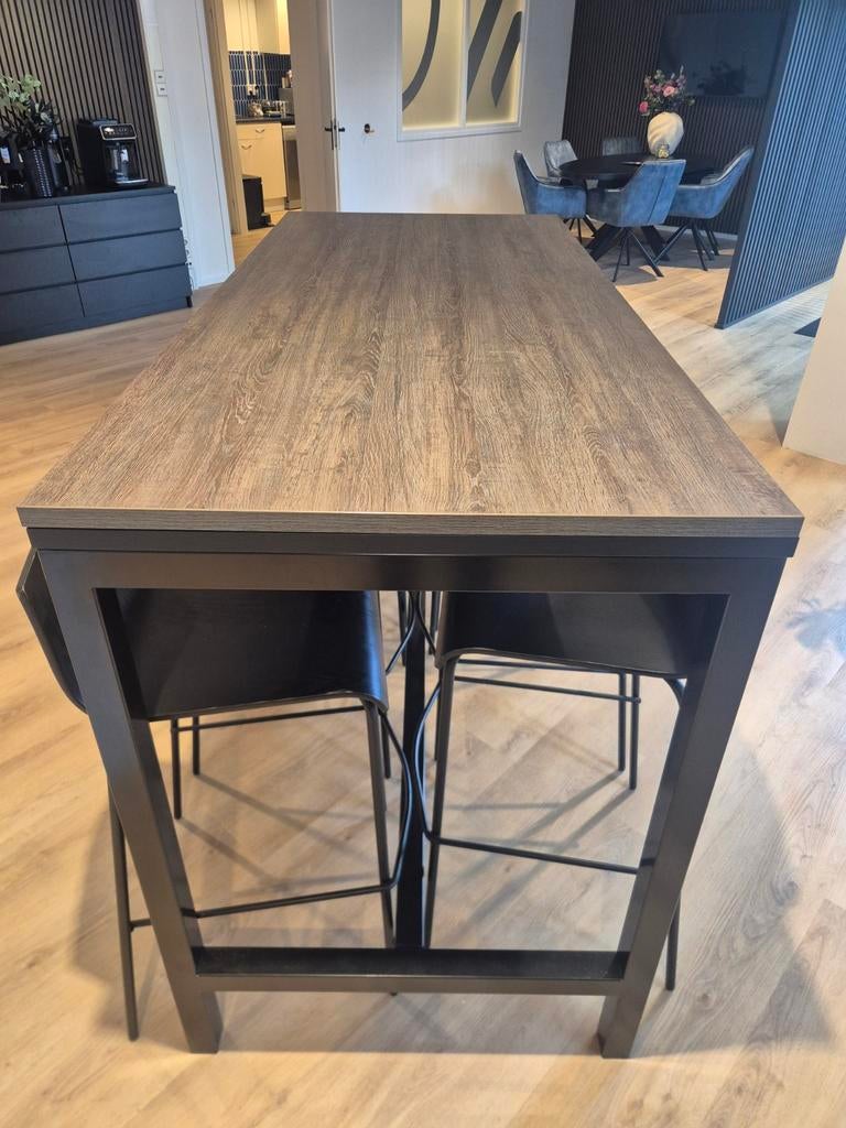 Los Dark Oak bureaublad 180 x 80 cm, Huis en Inrichting, Tafels | Eettafels, Ophalen, Gebruikt, 50 tot 100 cm, 150 tot 200 cm