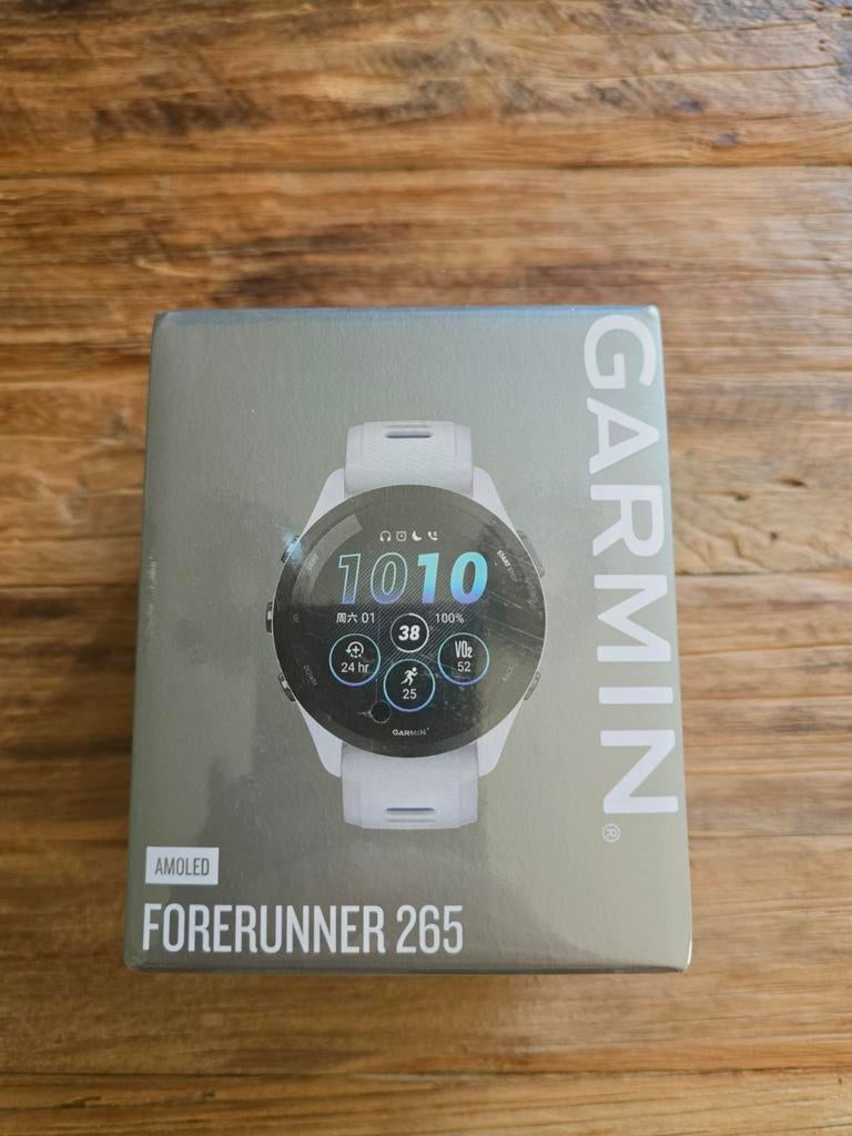 Garmin Forerunner 265 (nieuw in gesealde doos), Wit, Garmin forerunner, Nieuw, Ophalen of Verzenden