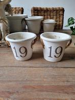 Riviera maison bloempotten cachepotten 19, Tuin en Terras, Bloempotten, Rond, Ophalen of Verzenden, Aardewerk, Minder dan 40 cm