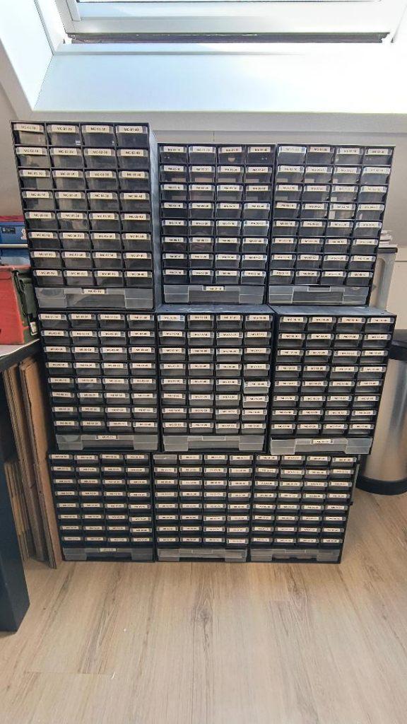 Partij ladekastjes Parkside (20 stuks), Huis en Inrichting, Kasten | Ladekasten, Zo goed als nieuw, Minder dan 100 cm, Minder dan 50 cm