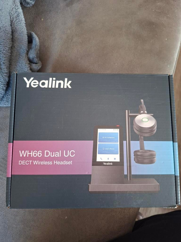 Yealink WH66 Dual UC DECT Draadloze Headset met Touchscreen, Computers en Software, Ophalen of Verzenden