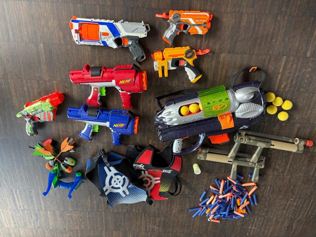 Grote collectie Nerf guns, ballenschieters en Marshmello gew, Ophalen of Verzenden, Gebruikt, Jongen of Meisje