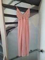 Elegante Roze Maxi Jurk met Kanten Bovenstuk - Maat 36/38, Ophalen of Verzenden, Zo goed als nieuw, Roze, Maat 36 (S)