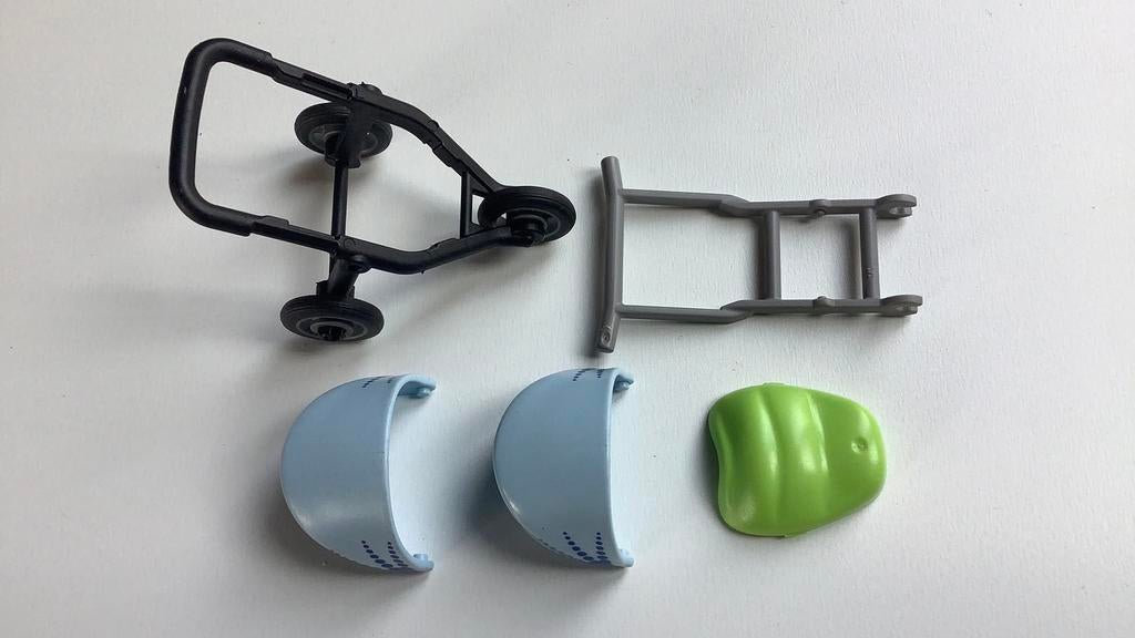 Playmobil onderdelen kinderwagen deken kap onderstel, Kinderen en Baby's, Speelgoed | Playmobil, Ophalen, Gebruikt, Los playmobil