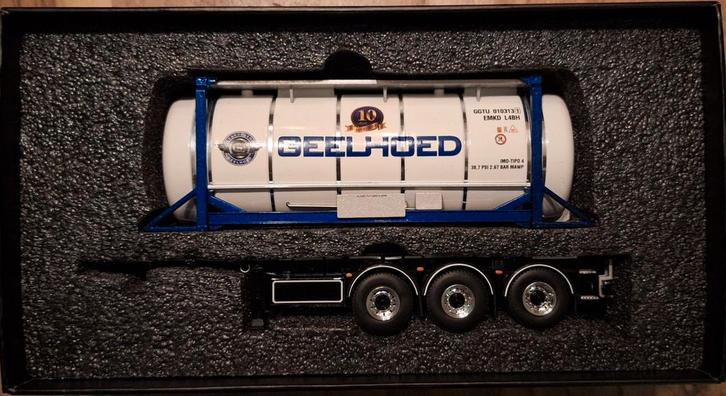 WSI Containerchassis met tankcontainer, Hobby en Vrije tijd, Modelauto's | 1:50, Nieuw, Bus of Vrachtwagen, Wsi, Ophalen of Verzenden