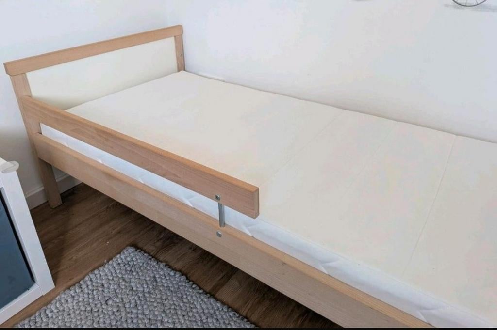 IKEA Sniglar peuterbed 160x70 met Luröy lattenbodem & matras, Gebruikt, 70 tot 85 cm, 160 tot 180 cm, Ophalen