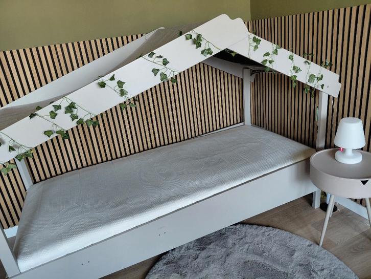 Matras Auping Inizio 90x200 cm firm, Huis en Inrichting, Slaapkamer | Matrassen en Bedbodems, Zo goed als nieuw, Matras, 90 cm