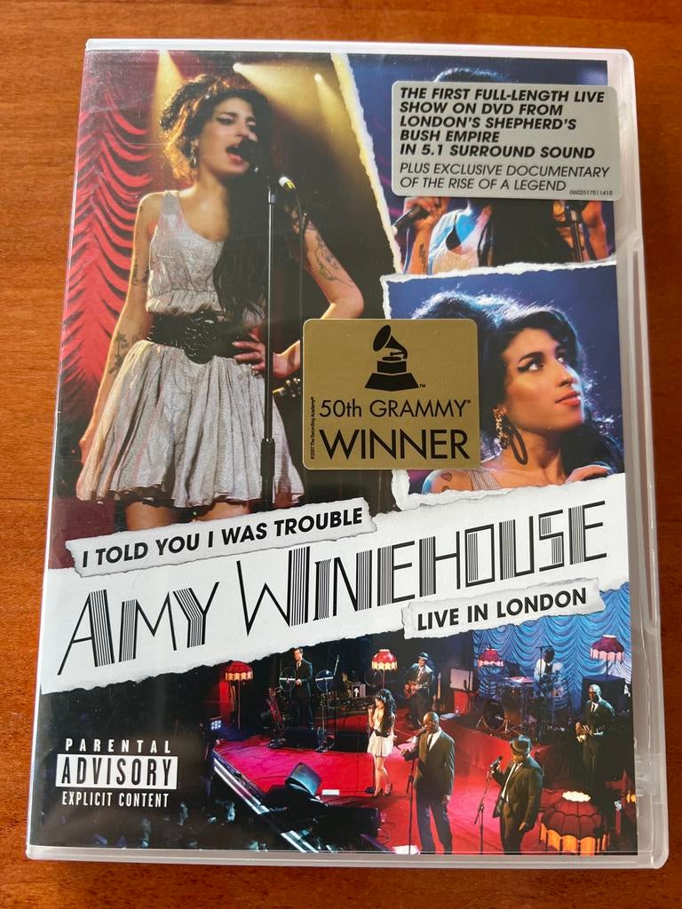 Amy Winehouse - I Told You I Was Trouble Live in London DVD, Vanaf 12 jaar, Ophalen of Verzenden, Gebruikt, Muziek en Concerten