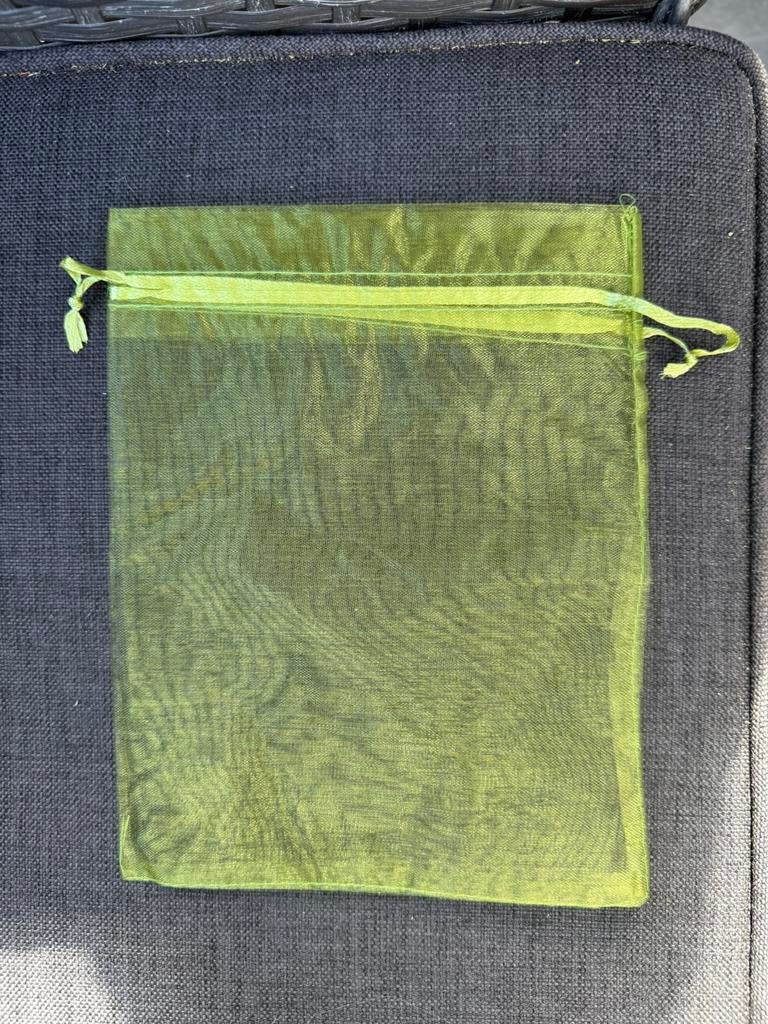 Nieuw organza zakjes groen restpartij, Ophalen, Nieuw, Groen