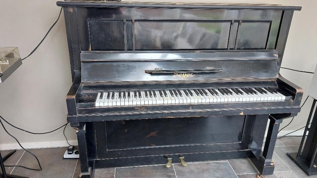 Piano, Muziek en Instrumenten, Piano's, Gebruikt, Piano, Zwart, Ophalen