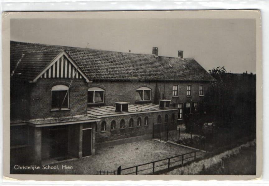 Christelijke school, Hien - niet gelopen, Ophalen of Verzenden, Voor 1920, Ongelopen, Friesland