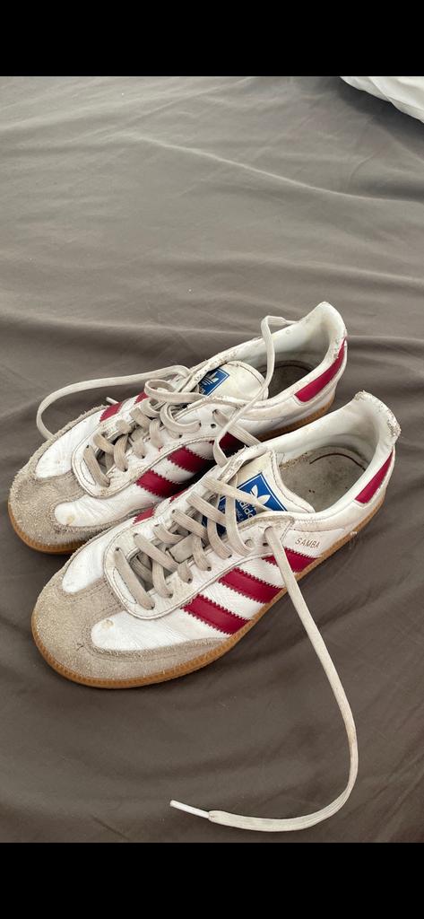 Gedragen adidas samba’s gezocht, Verzenden, Gedragen, Wit, Sneakers of Gympen