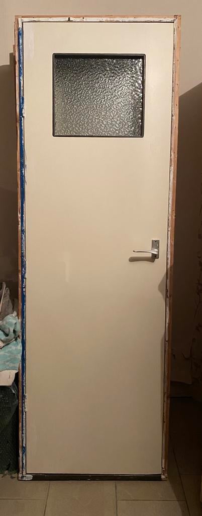 4 ouderwetse deuren inclusief kozijn, Ophalen, Gebruikt, Minder dan 80 cm, Binnendeur