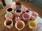 Verschillende roze bloempotten alles voor €20,-, Tuin en Terras, Bloempotten, Gebruikt, Rond, Binnen, Ophalen of Verzenden