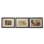 Drie Japanse erotische werken o.a. Tomioka Eisen (1864-1905), Antiek en Kunst, Kunst | Niet-Westerse kunst, Ophalen of Verzenden