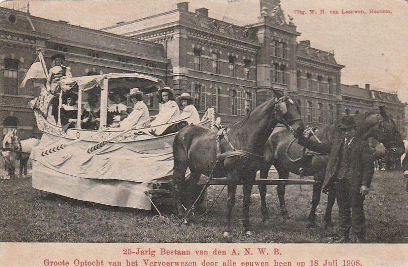 Haarlem Ripperda kazerne anwb 1908, Ophalen of Verzenden, Voor 1920, Noord-Holland