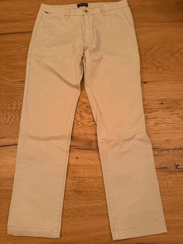 Zo goed als nieuwe Scotch & Soda beige broek. Maat 31/32., Kleding | Heren, Broeken en Pantalons, Zo goed als nieuw, Maat 48/50 (M)