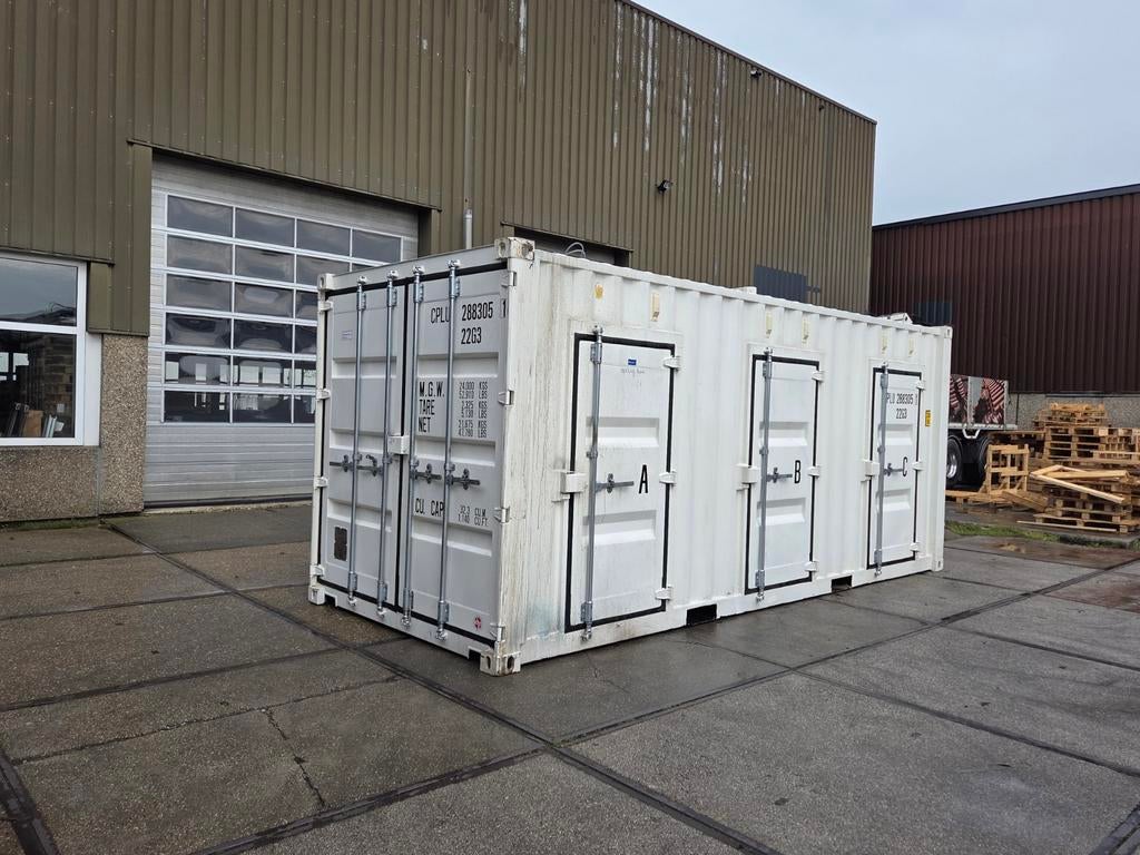 20ft container met 3 zijdeuren, Ophalen of Verzenden