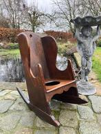 Zeldzame antieke Lammerstoel / potje voor kinderen., Huis en Inrichting, Stoelen, Ophalen, Bruin, Lambing chair England, Eén