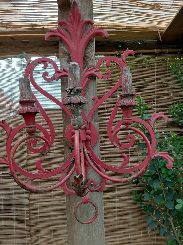 Antieke wandkroonluchter uit Oostenrijk, Ophalen of Verzenden