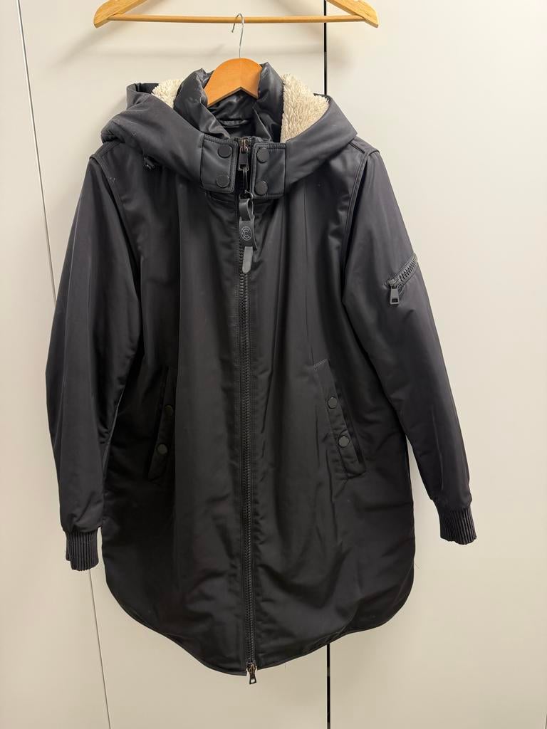Zwarte Creenstone Gevoerde Parka Maat 46, Kleding | Dames, Jassen | Winter, Ophalen of Verzenden, Gedragen, Maat 46/48 (XL) of groter
