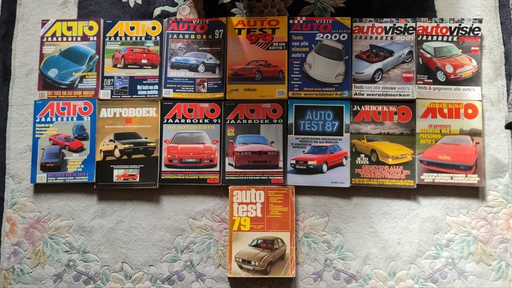 Collectie Auto Jaarboeken en Autotests (1979-2002), Boeken, Auto's | Boeken, Ophalen of Verzenden, Gelezen, Algemeen, Diverse redacties