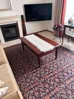 Mahonie salontafel, Ophalen, Gebruikt, 100 tot 150 cm, 50 tot 100 cm