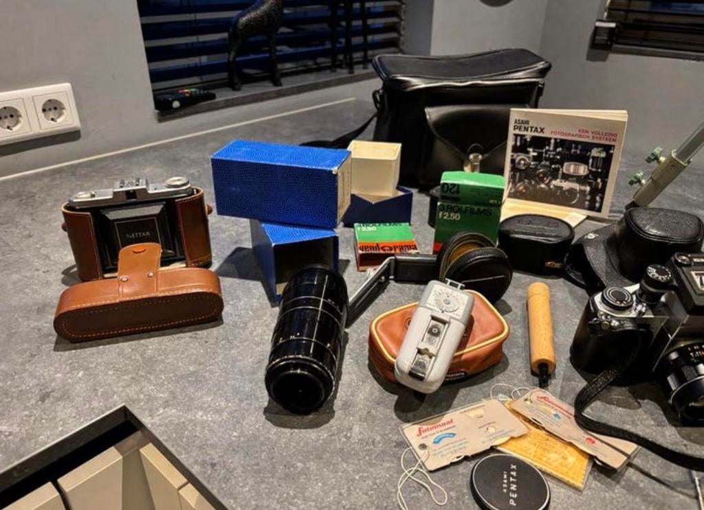Vintage camera collectie: Pentax, Nittax en accessoires, Ophalen of Verzenden, Gebruikt, Compact, Pentax