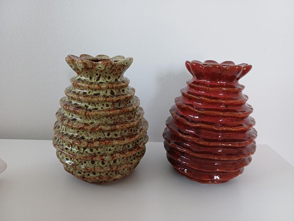 Daan Kromhout 2 prachtige vazen "Flower", Ophalen of Verzenden