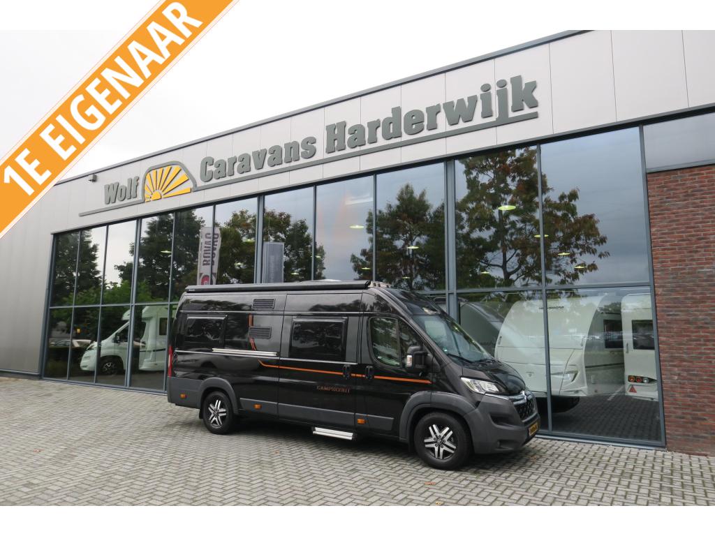 Pössl Globecar 640 CAMP 13700 KM ENKELE BEDDEN, Caravans en Kamperen, Buscamper of Camperbus, Pössl, Bedrijf, Luifel