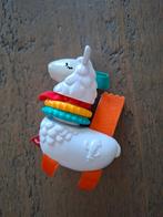 Fisher-price schud en rammel dieren - lama, Ophalen of Verzenden, Zo goed als nieuw, Rammelaar
