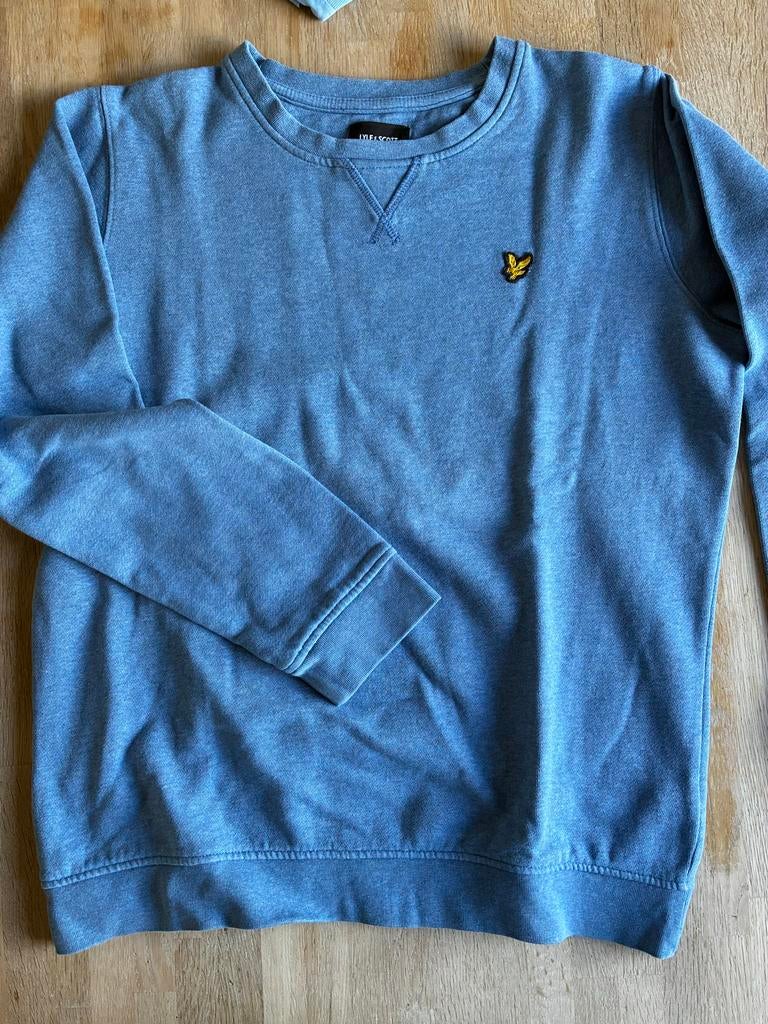 Lyle & Scott Junior sweater - Blauw - Maat 14/15 jaar, Kinderen en Baby's, Kinderkleding | Maat 164, Ophalen of Verzenden, Zo goed als nieuw