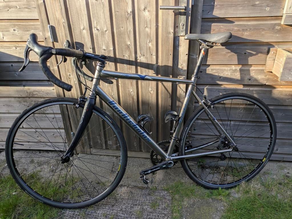 Van Nicholas Zephyr titanium racefiets maat 56 cm, Zo goed als nieuw, Meer dan 20 versnellingen, 53 tot 57 cm, Overige merken